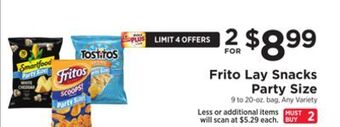 ShopRite Snacks party size offer
