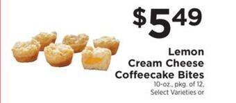 ShopRite Lemon cream cheese coffeecake bites offer