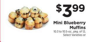 ShopRite Mini blueberry muffins offer
