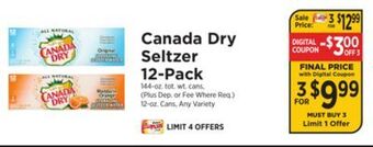 ShopRite Seltzer 12-pack offer