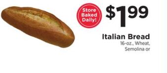 ShopRite Italian bread offer