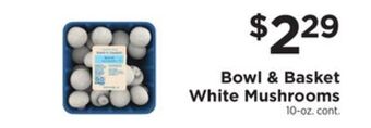 ShopRite White mushrooms offer