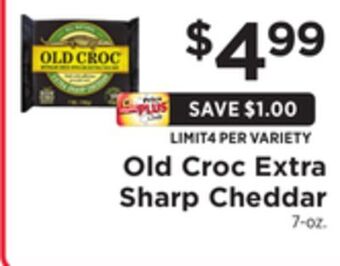 ShopRite Extra sharp cheddar offer
