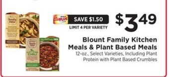 ShopRite Family kitchen meals & plant based meals offer