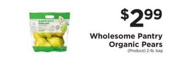 ShopRite Organic pears offer