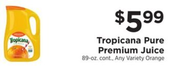 ShopRite Pure premium juice offer