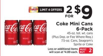 ShopRite Mini cans 6-pack offer
