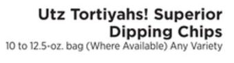 ShopRite Tortiyahs! superior dipping chips offer