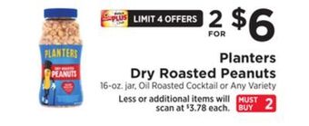 ShopRite Dry roasted peanuts offer