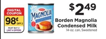 ShopRite Magnolia condensed milk offer
