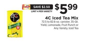 ShopRite Iced tea mix offer