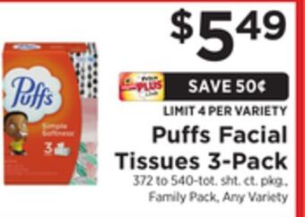 ShopRite Facial tissues 3-pack offer
