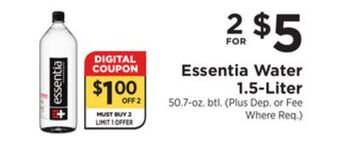 ShopRite Water 1.5-liter offer