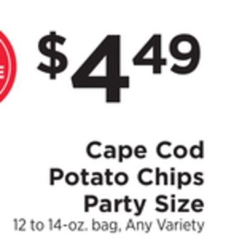 ShopRite Potato chips party size offer