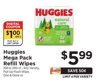 ShopRite Mega pack refill wipes offer