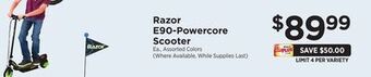ShopRite E90-powercore scooter offer