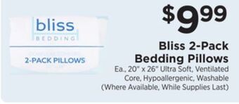 ShopRite 2-pack bedding pillows offer