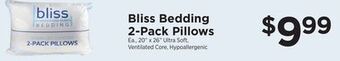 ShopRite Bedding 2-pack pillows offer