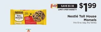 ShopRite Toll house morsels offer
