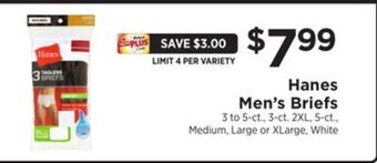 ShopRite Men's briefs offer