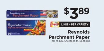 ShopRite Parchment paper offer
