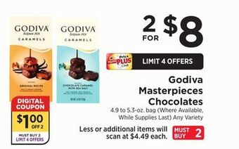 ShopRite Masterpieces chocolates offer