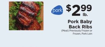 ShopRite Pork baby back ribs offer