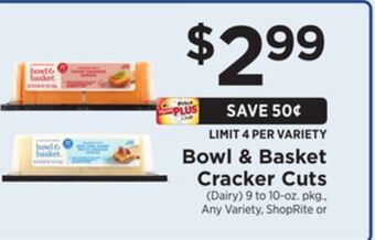 ShopRite Cracker cuts offer