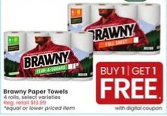 Albertsons Brawny Paper Towels offer