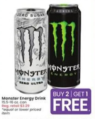 Albertsons Monster Energy Drink offer
