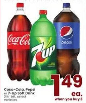 Albertsons Coca-Cola, Pepsi or 7-Up Soft Drink offer
