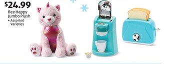 Aldi Bee Happy Jumbo Plush offer