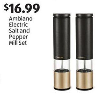 Aldi Ambiano Electric Salt and Pepper Mill Set offer