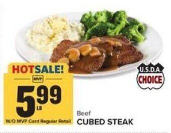 Food Lion Beef Cubed Steak offer