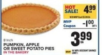 Food Lion Pumpkin, Apple or Sweet Potato Pies offer