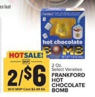 Food Lion Frankford Hot Chocolate Bomb offer