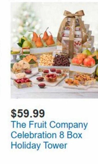 Costco The Fruit Company Celebration 8 Box Holiday Tower offer