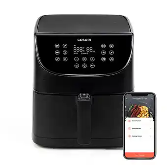 Best Buy Cosori - 5.8-quart smart air fryer with skewer rack set - black offer