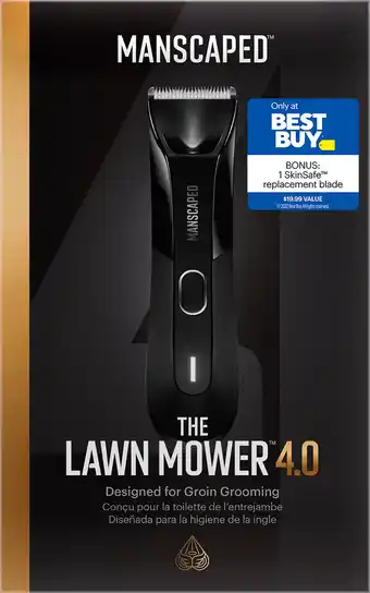Best Buy Manscaped - lawn mower 4.0 rechargeable hair trimmer - black offer