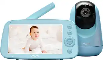 Best Buy Vava - baby monitor 720p 5" hd display - blue offer