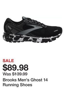 Dick's Sporting Goods Brooks men's ghost 14 running shoes offer