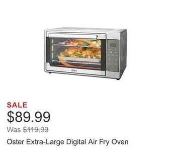 Costco Oster extra-large digital air fry oven offer