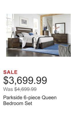 Costco Parkside 6-piece queen bedroom set offer
