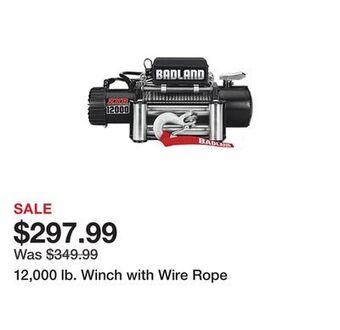 Harbor Freight Tools 12,000 lb. winch with wire rope offer