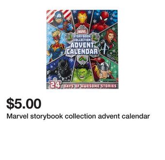 Five Below Marvel storybook collection advent calendar offer