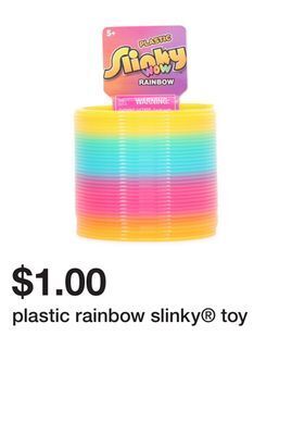 Five Below Plastic rainbow slinky® toy offer