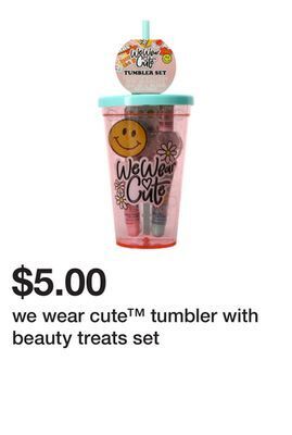 Five Below We wear cute™ tumbler with beauty treats set offer