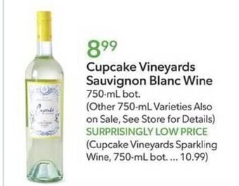 Publix Cupcake Vineyards Sauvignon Blanc Wine 750 ml. bot. offer