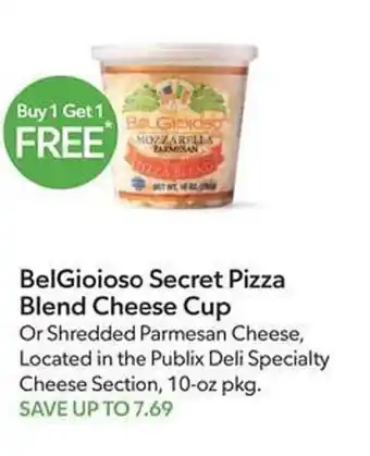 Publix BelGioioso Secret Pizza Blend Cheese Cup offer