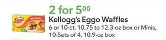 Publix Kellogg's Eggo Waffles 6 or 10-ct. 10.75 to 12.3-oz box or Minis, 10 sets of 4, 10.9 oz. box offer